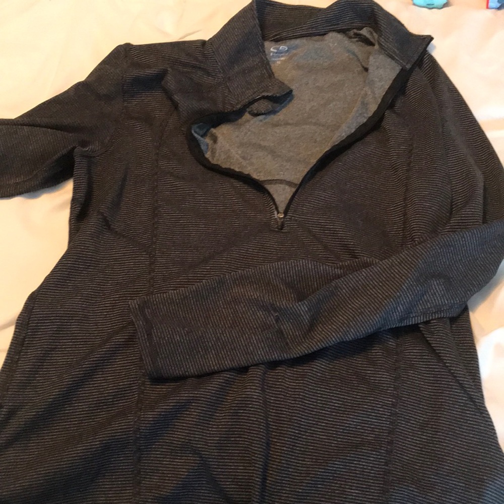 Duo Dry grey/black half-zip pullover